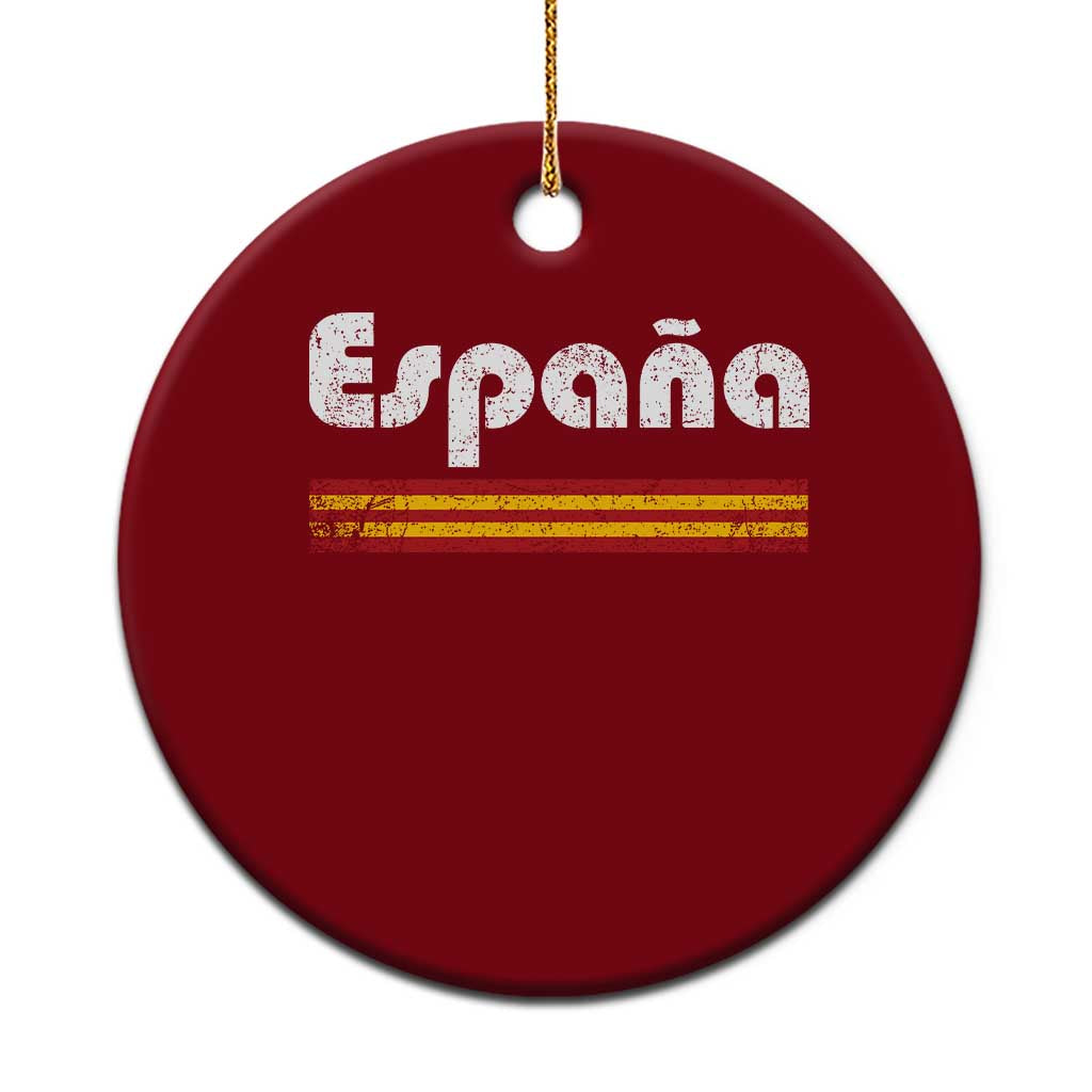 Vintage Espana Espanol Retro Distressed Graphic Ceramic Ornament Patriotic Spanish Spain Flag Heritage Pride Souvenir TS02 1pc Red Print Your Wear