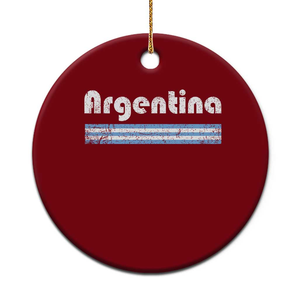 Vintage Argentina Retro Distressed Graphic Ceramic Ornament Patriotic Argentine Heritage Pride Souvenir TS02 1pc Red Print Your Wear
