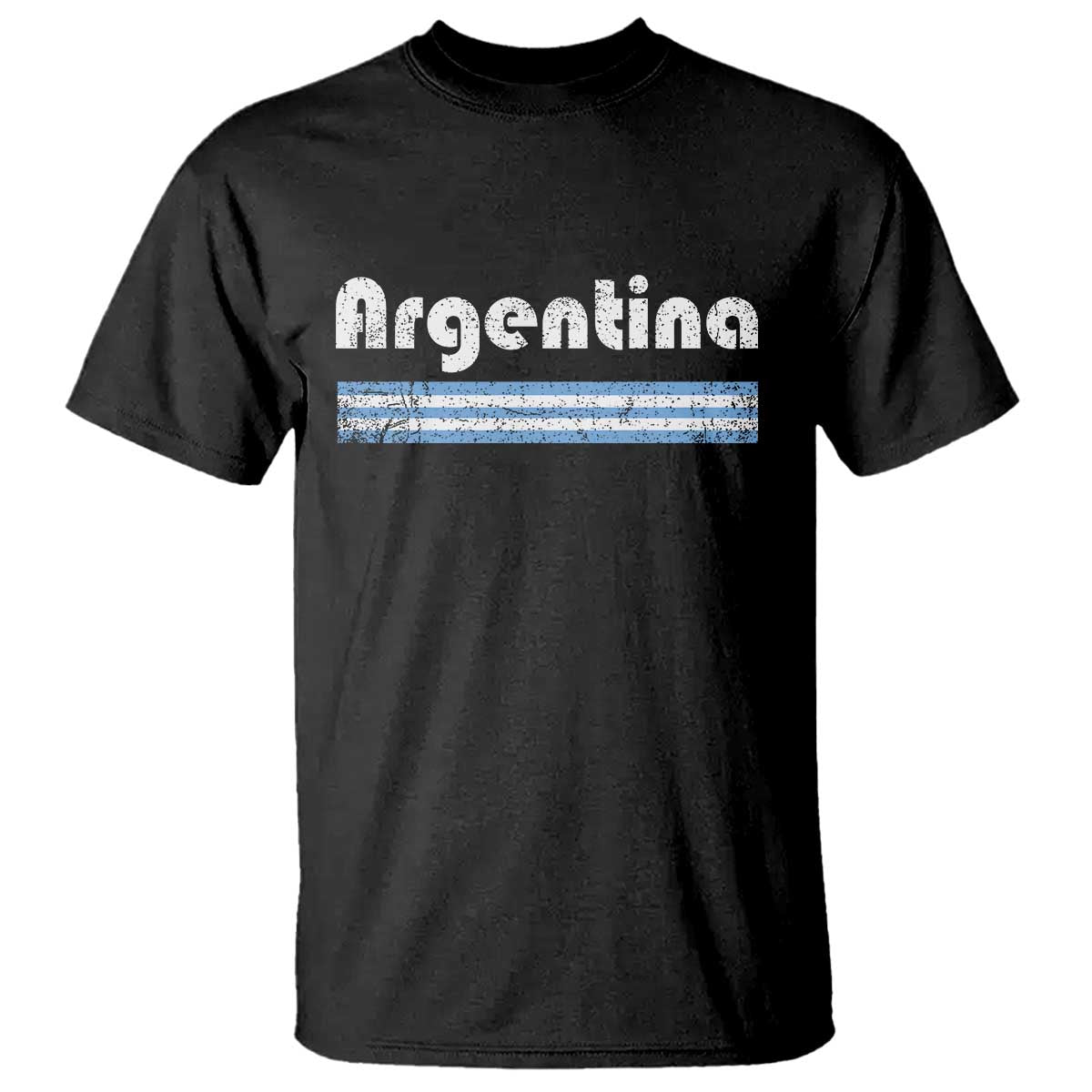 Vintage Argentina Retro Distressed Graphic T Shirt Patriotic Argentine Heritage Pride Souvenir TS02 Black Print Your Wear
