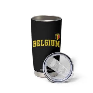 Vintage Belgium Varsity Style Distressed Graphic Tumbler Cup Classic Collegiate Belgian Pride TS02 Print Your Wear