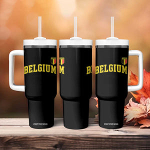 Vintage Belgium Varsity Style Distressed Graphic Tumbler With Handle Classic Collegiate Belgian Pride TS02 Print Your Wear