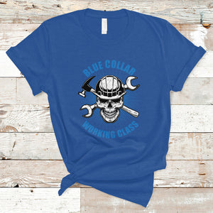 American Flag Happy Labor Day Blue Collar Working Class T Shirt TS02 Royal Blue Printyourwear