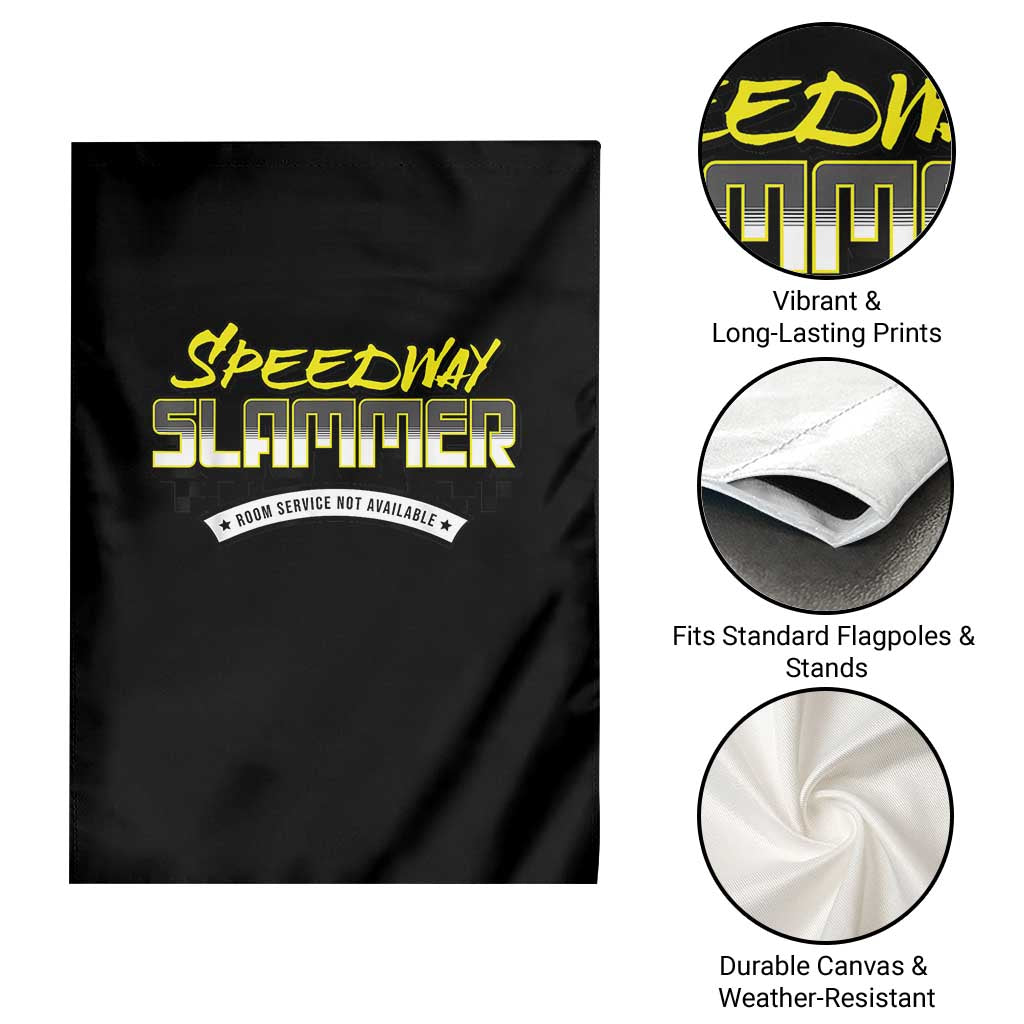 Speedway Slammer Indiana 2025 Garden Flag TS02 Print Your Wear