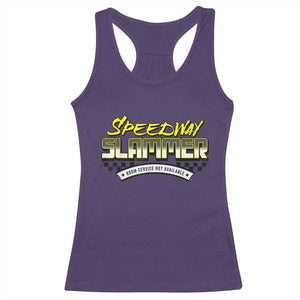 Speedway Slammer Indiana 2025 Racerback Tank Top TS02 Purple Print Your Wear
