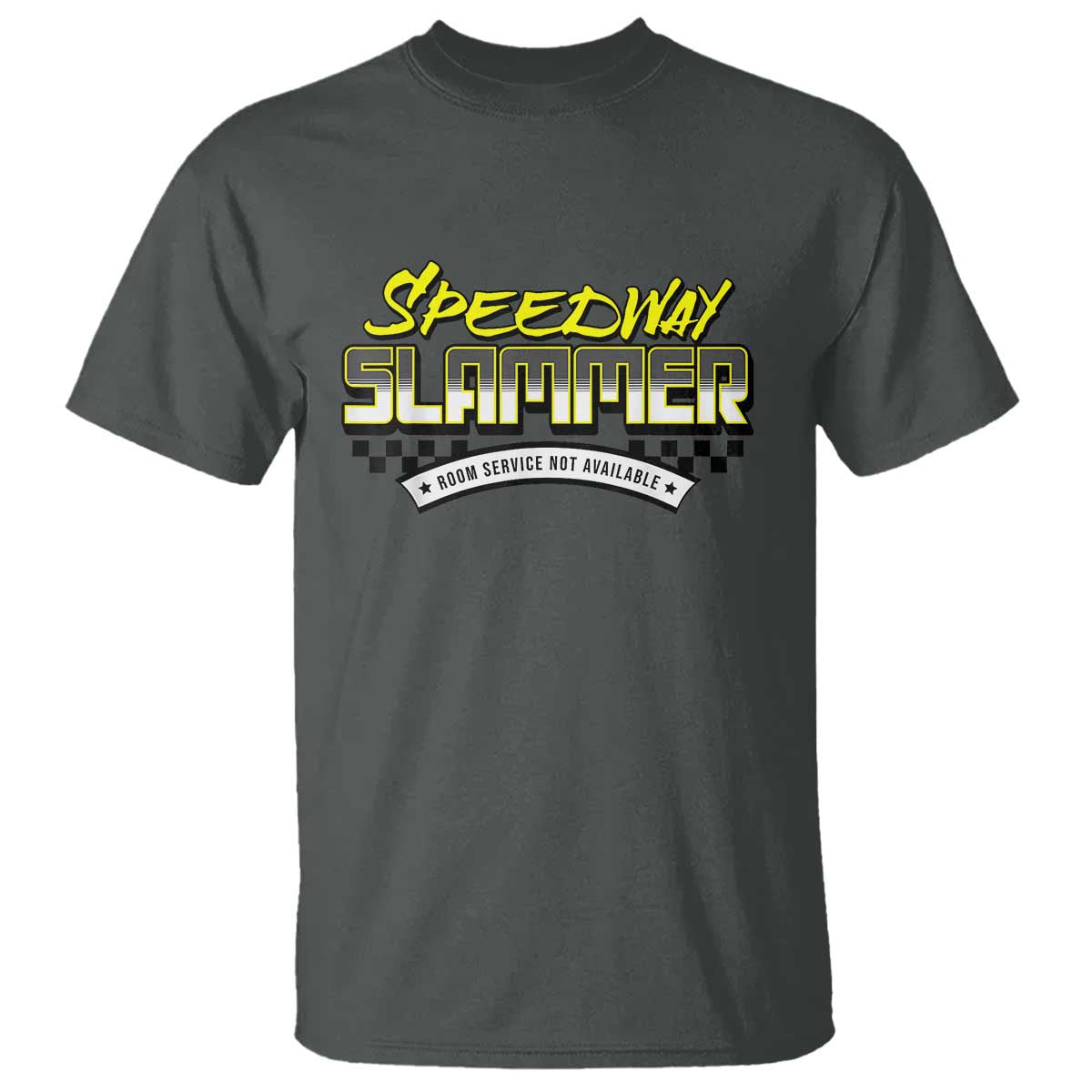 Speedway Slammer Indiana 2025 T Shirt TS02 Dark Heather Print Your Wear