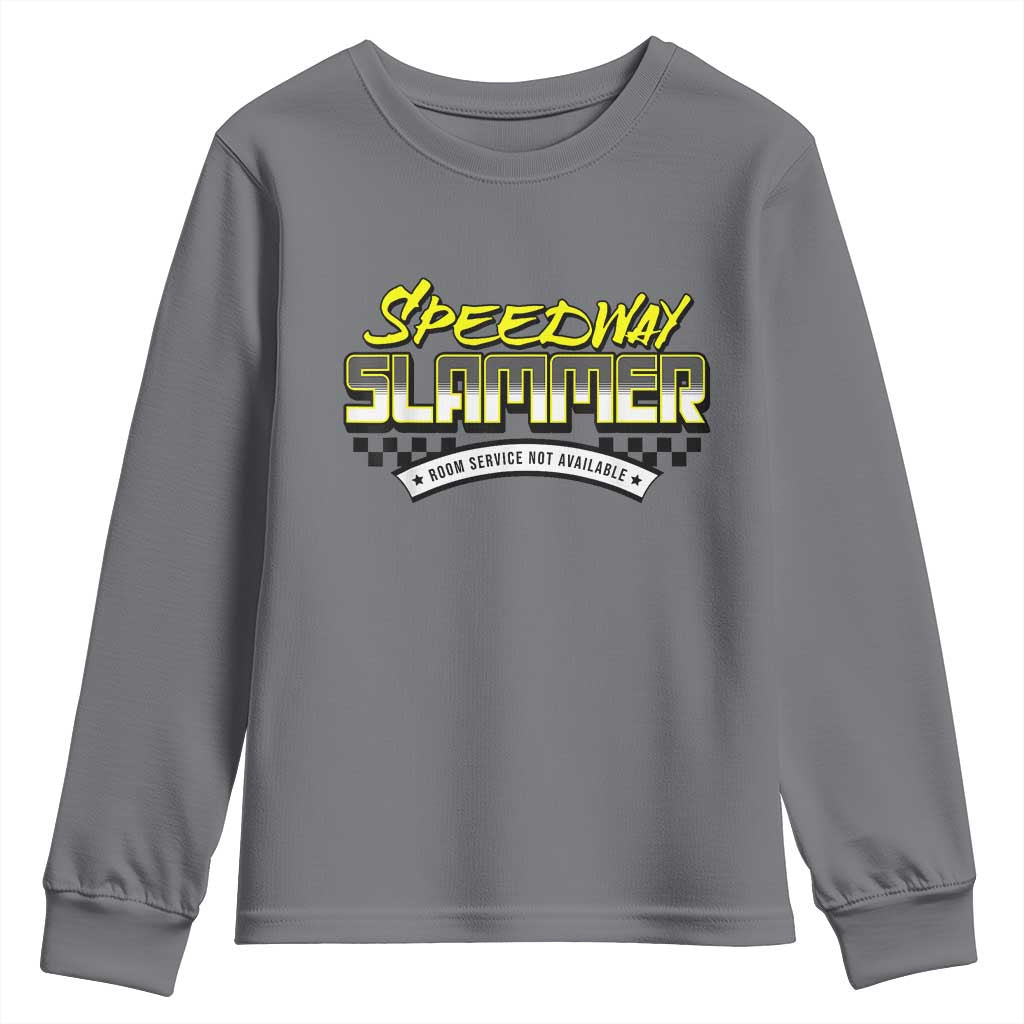 Speedway Slammer Indiana 2025 Youth Sweatshirt TS02 Charcoal Print Your Wear