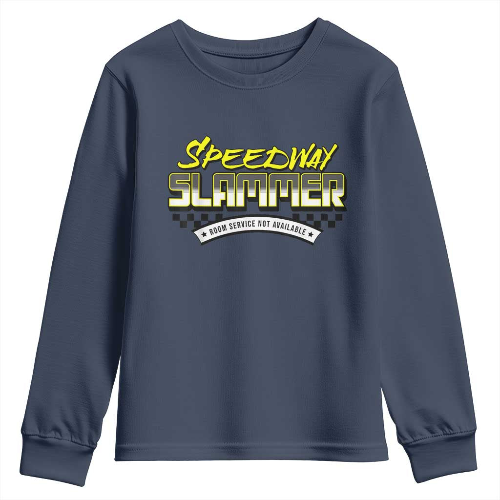 Speedway Slammer Indiana 2025 Youth Sweatshirt TS02 Navy Print Your Wear