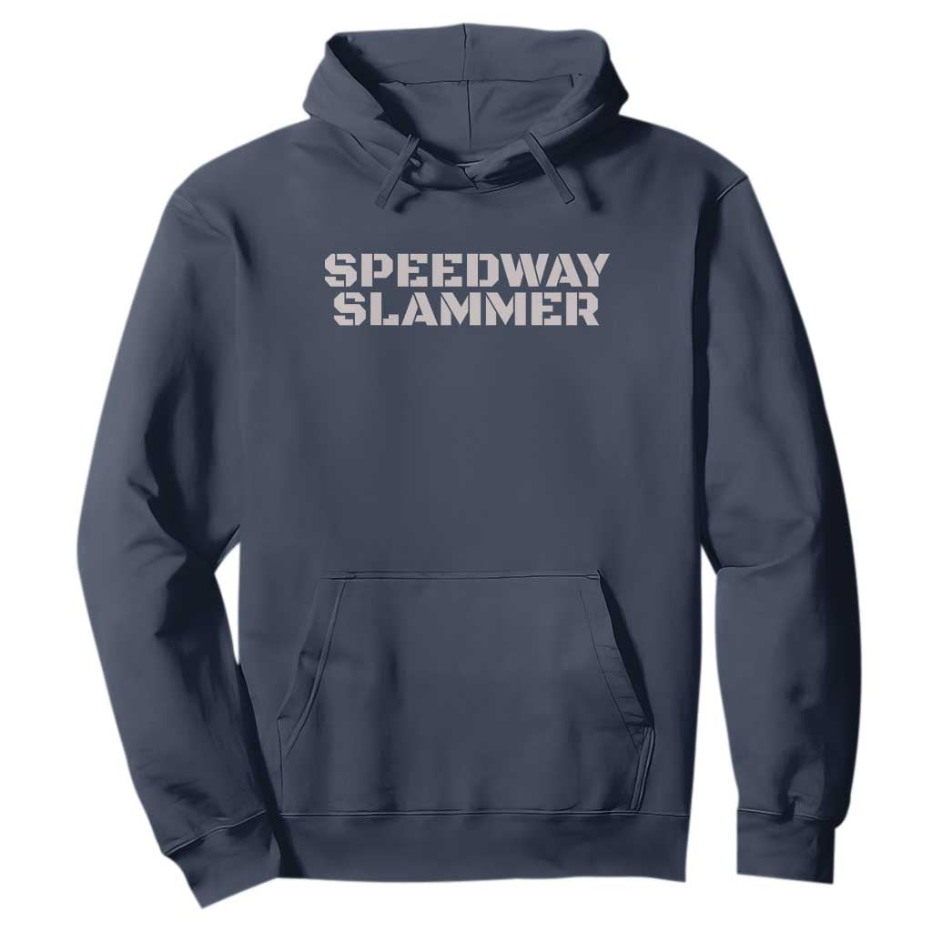 Speedway Slammer 2025 Hoodie Indiana Sarcastic TS02 Navy Print Your Wear