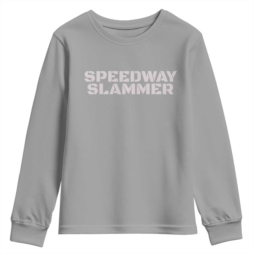 Speedway Slammer 2025 Youth Sweatshirt Indiana Sarcastic TS02 Sport Gray Print Your Wear