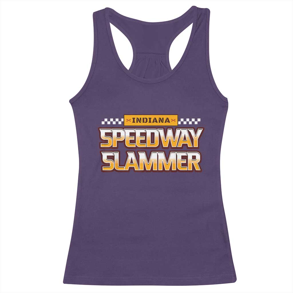 Indiana Speedway Slammer 2025 Racerback Tank Top Detention Prison TS02 Purple Print Your Wear