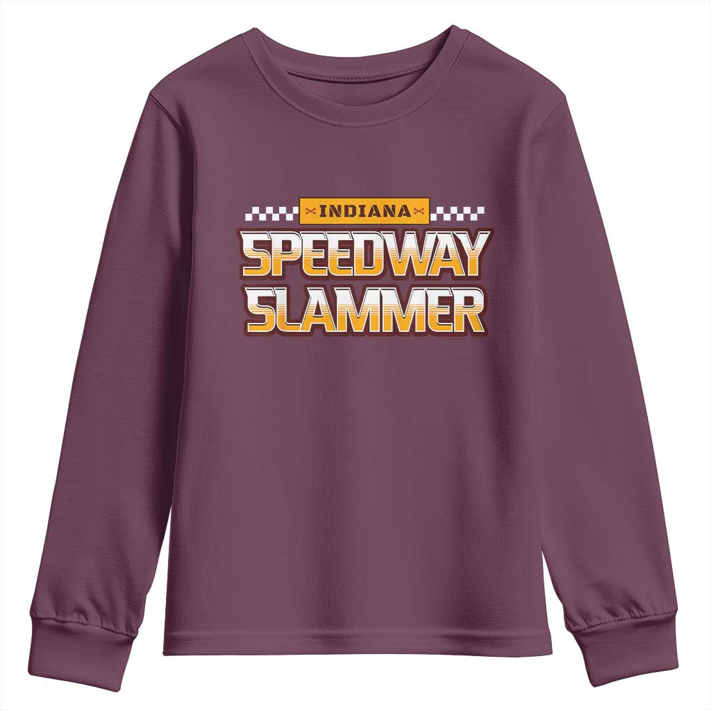 Indiana Speedway Slammer 2025 Youth Sweatshirt Detention Prison TS02 Maroon Print Your Wear