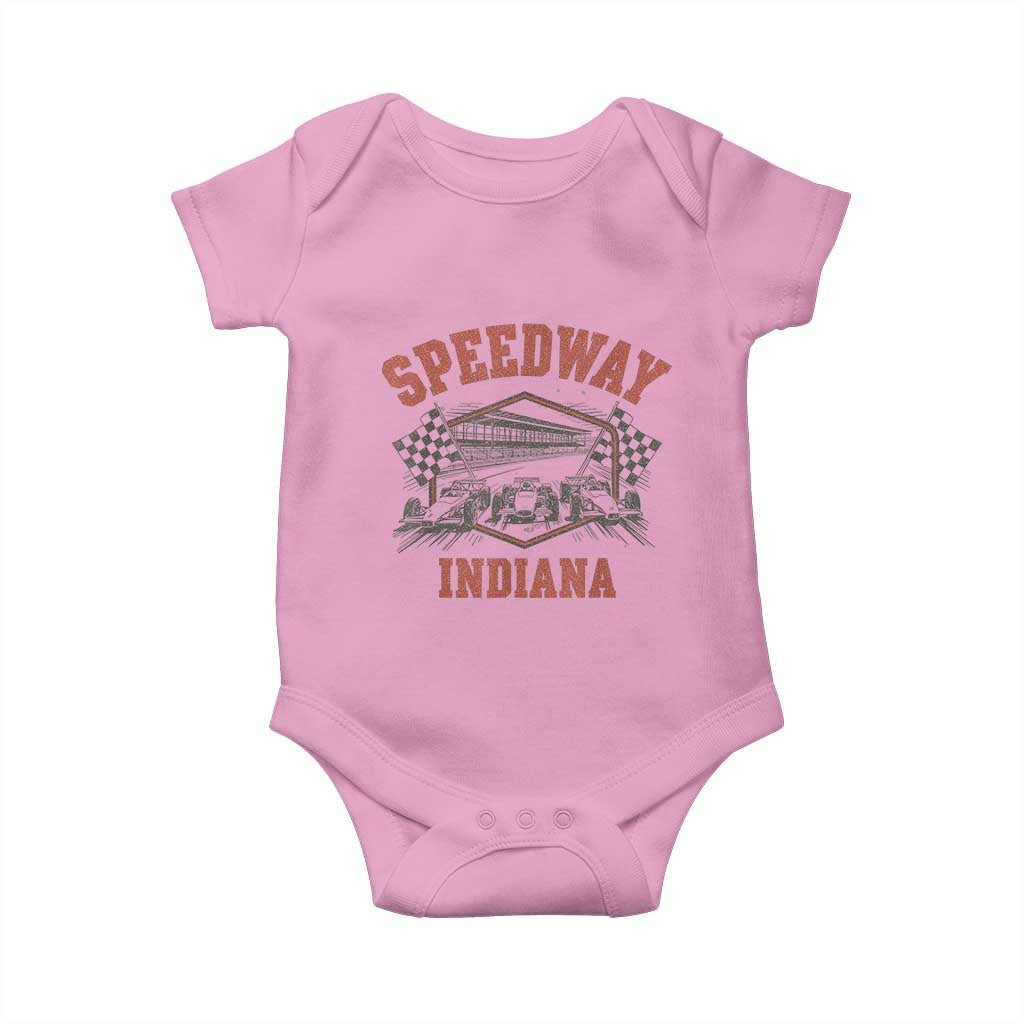 Indiana Speedway Slammer 2025 Baby Onesie Detention Prison Jail TS02 Light Pink Print Your Wear