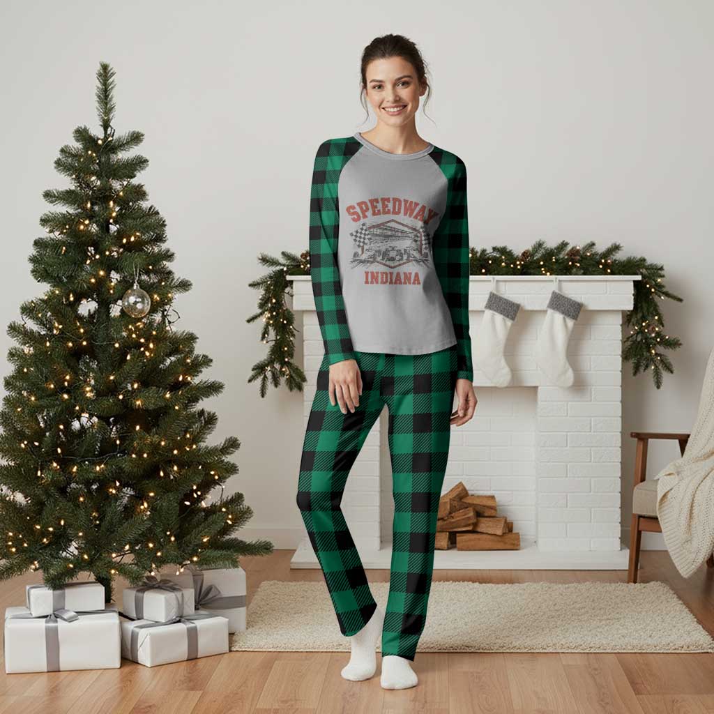 Indiana Speedway Slammer 2025 Plaid Pajama Set Detention Prison Jail TS02 Green Plaid Print Your Wear
