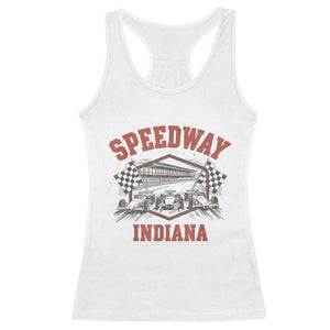 Indiana Speedway Slammer 2025 Racerback Tank Top Detention Prison Jail TS02 White Print Your Wear