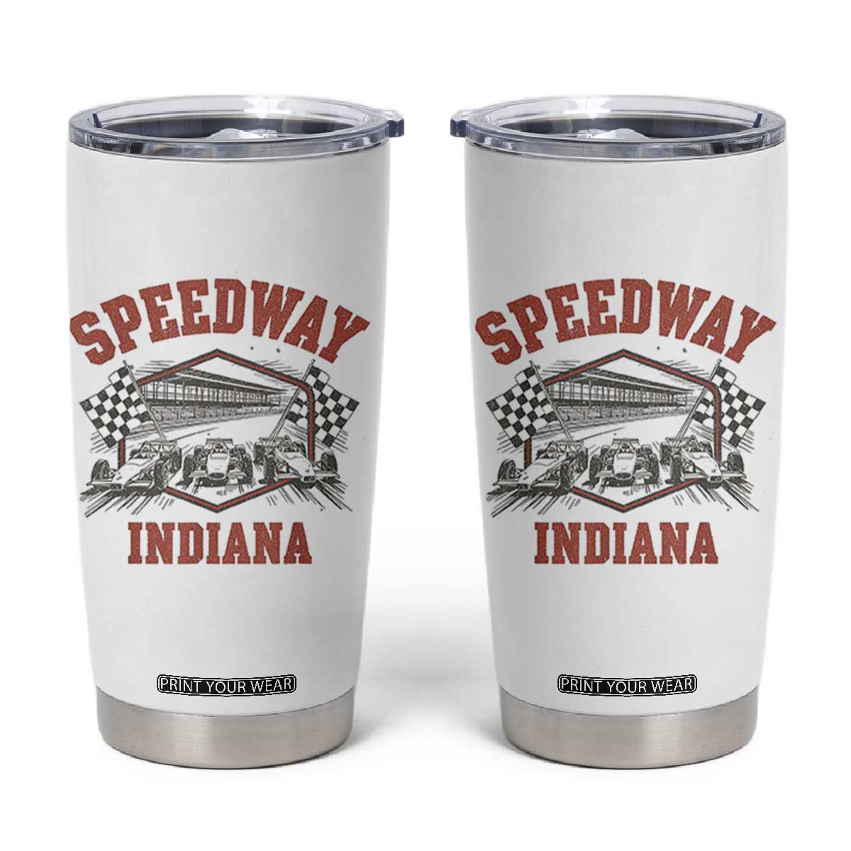 Indiana Speedway Slammer 2025 Tumbler Cup Detention Prison Jail TS02 White Print Your Wear