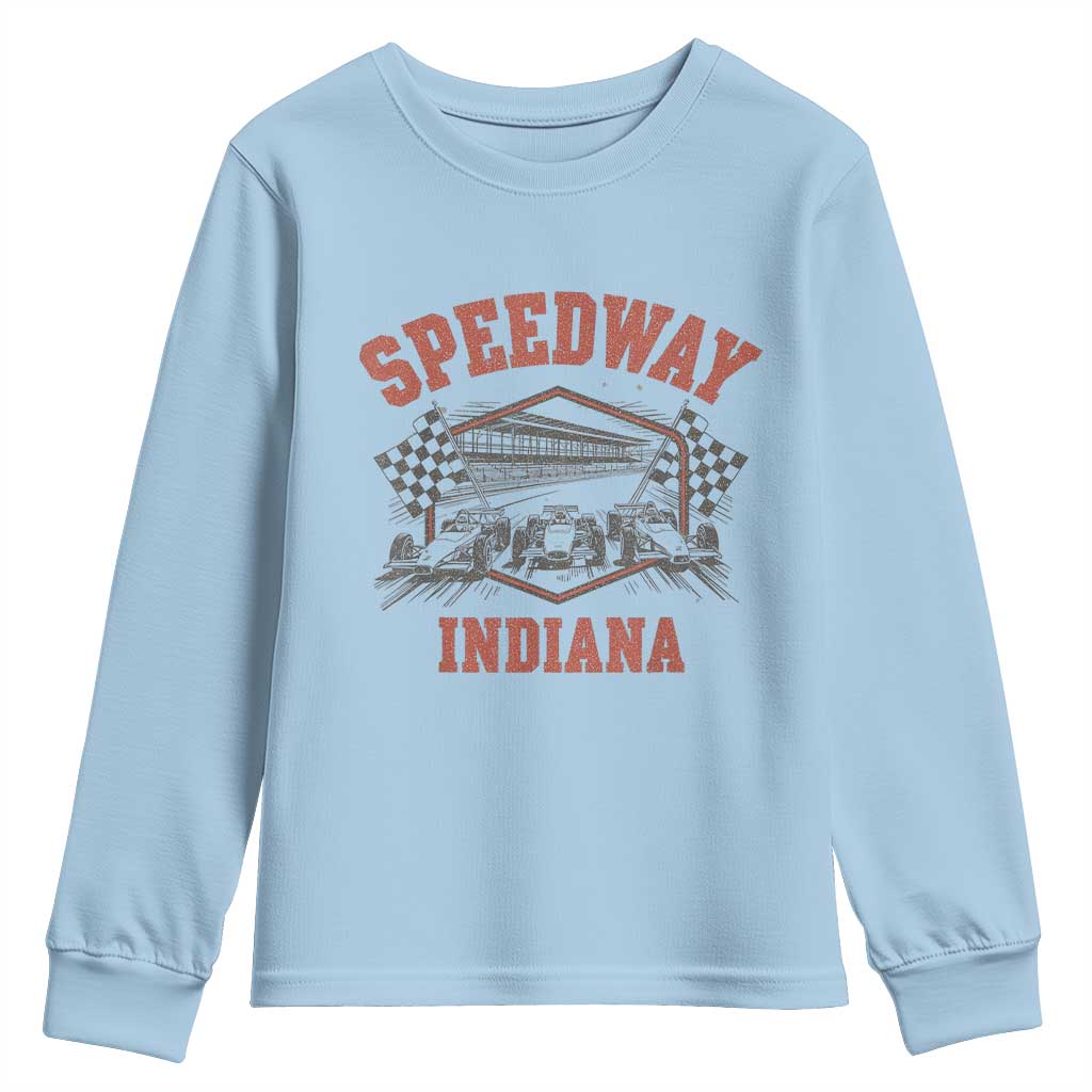 Indiana Speedway Slammer 2025 Youth Sweatshirt Detention Prison Jail TS02 Light Blue Print Your Wear