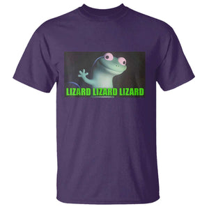 Funny Lizard Lizard Lizard T Shirt Weirdcore Gecko Meme TS02 Purple Print Your Wear