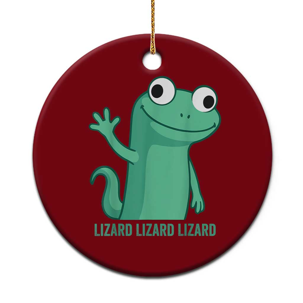 Funny Lizard Lizard Lizard Ceramic Ornament Cute Gecko Reptile Meme TS02 1pc Red Print Your Wear