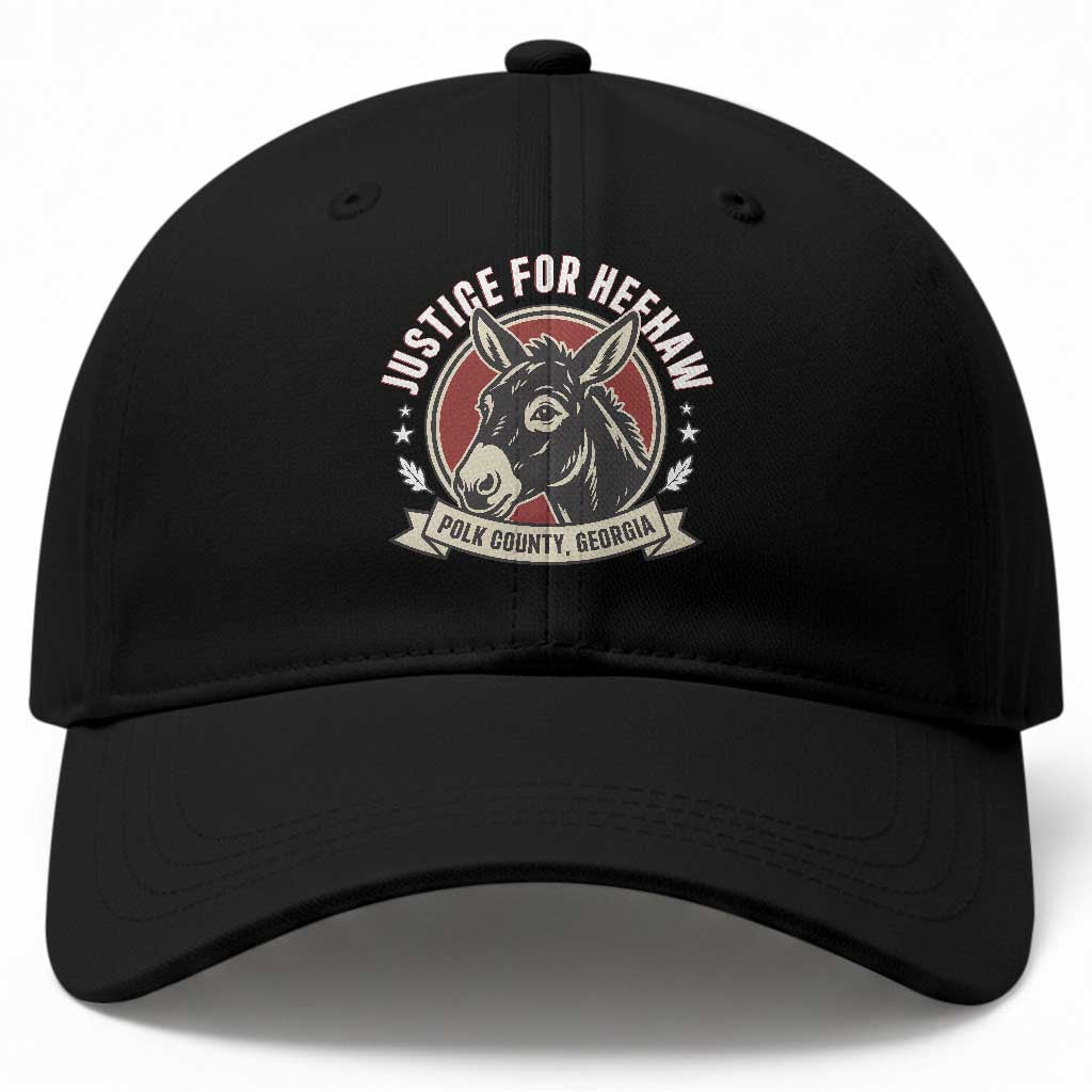 Justice For Heehaw The Donkey Polk County Georgia Baseball Cap Animal Rights Advocacy
