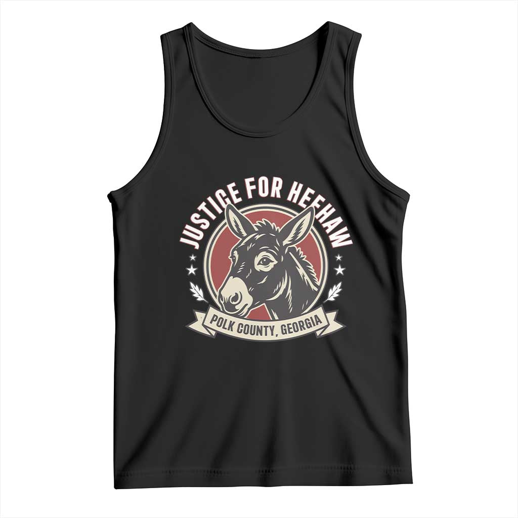 Justice For Heehaw The Donkey Polk County Georgia Tank Top Animal Rights Advocacy