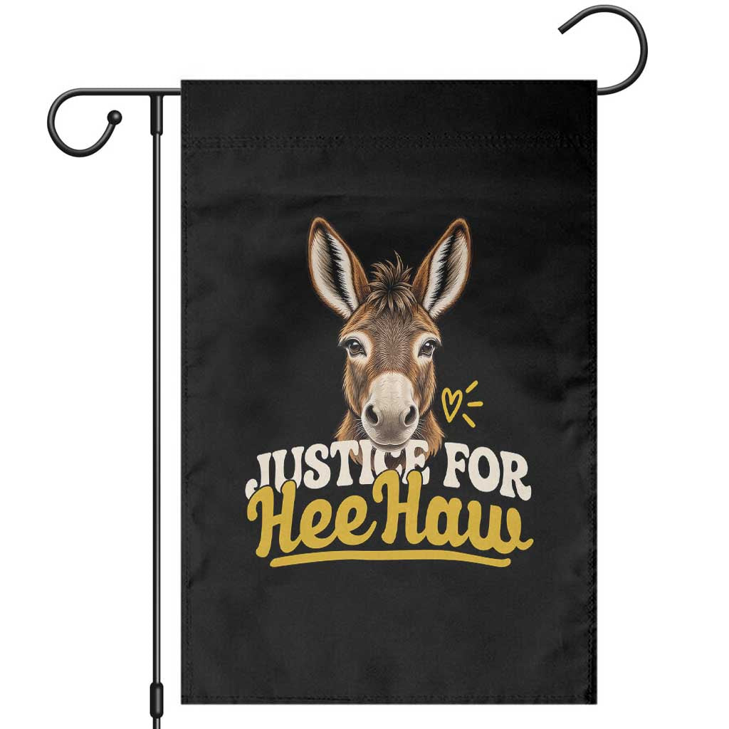 Justice For Heehaw The Donkey Garden Flag Animal Rights Advocacy