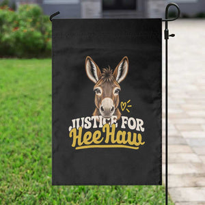 Justice For Heehaw The Donkey Garden Flag Animal Rights Advocacy