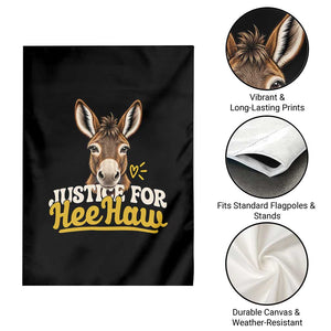 Justice For Heehaw The Donkey Garden Flag Animal Rights Advocacy