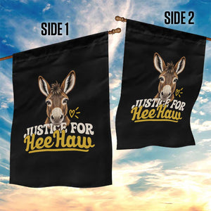 Justice For Heehaw The Donkey Garden Flag Animal Rights Advocacy