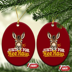 Justice For Heehaw The Donkey Ceramic Ornament Animal Rights Advocacy
