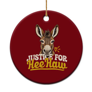 Justice For Heehaw The Donkey Ceramic Ornament Animal Rights Advocacy