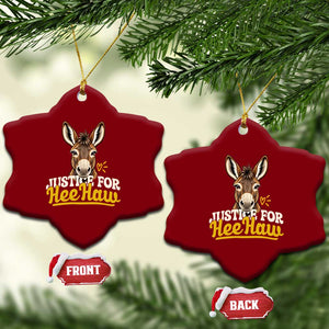 Justice For Heehaw The Donkey Ceramic Ornament Animal Rights Advocacy