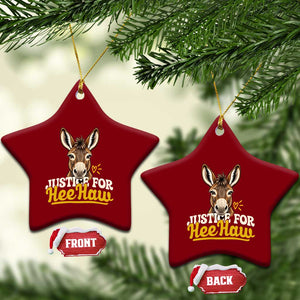 Justice For Heehaw The Donkey Ceramic Ornament Animal Rights Advocacy