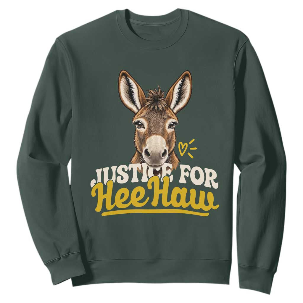 Justice For Heehaw The Donkey Sweatshirt Animal Rights Advocacy