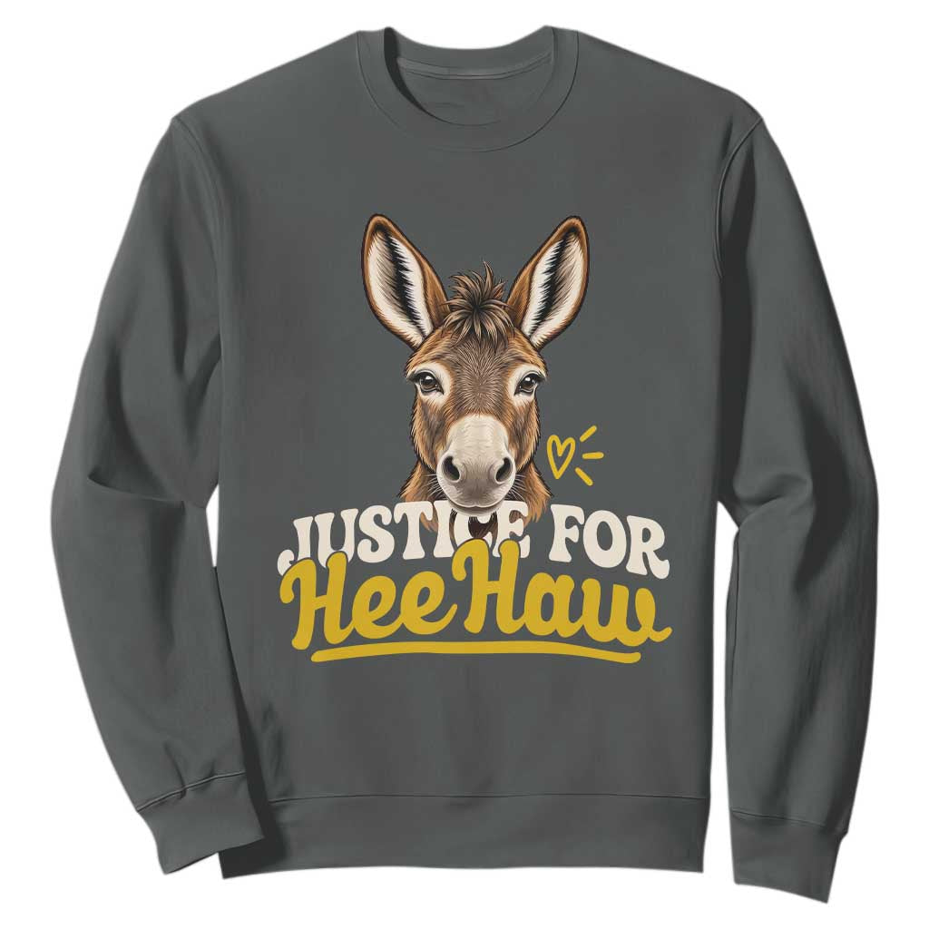 Justice For Heehaw The Donkey Sweatshirt Animal Rights Advocacy