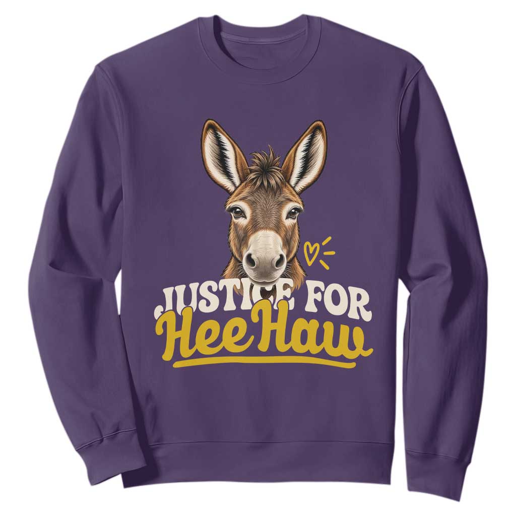 Justice For Heehaw The Donkey Sweatshirt Animal Rights Advocacy