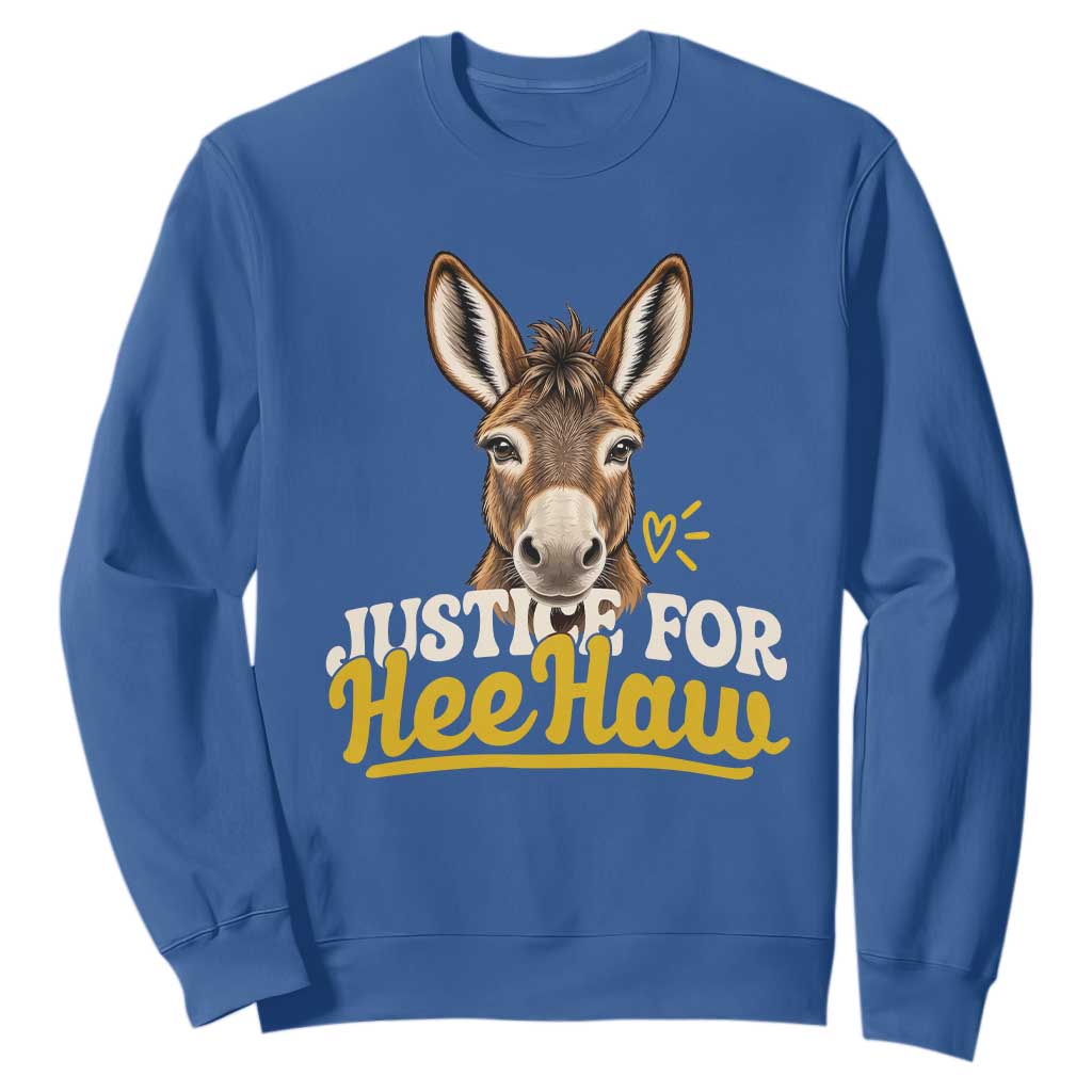 Justice For Heehaw The Donkey Sweatshirt Animal Rights Advocacy