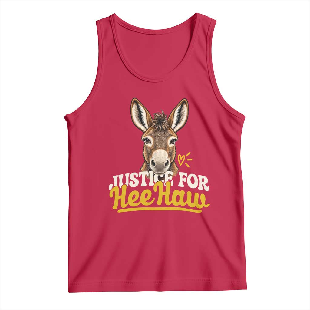 Justice For Heehaw The Donkey Tank Top Animal Rights Advocacy