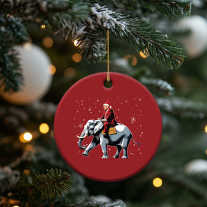 Santa Trump Riding Elephant Christmas Christmas Ornament He Won 4t7h President Republican Xmas TS02 Print Your Wear