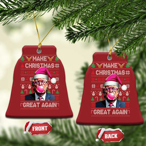 Trump Christmas Pink Bubble Gum Christmas Ornament Make Christmas Great Again Ugly Sweater TS02 Bell Flake Red Print Your Wear