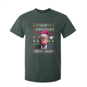 Trump Christmas Pink Bubble Gum T Shirt For Kid Make Christmas Great Again Ugly Sweater TS02 Dark Forest Green Print Your Wear