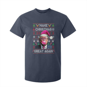 Trump Christmas Pink Bubble Gum T Shirt For Kid Make Christmas Great Again Ugly Sweater TS02 Navy Print Your Wear