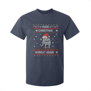 Trump Christmas T Shirt For Kid Make Christmas Great Again Republican Elephant Ugly Sweater TS02 Navy Print Your Wear