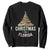 Christmas In Florida Sweatshirt Sand Xmas Tree Lights Family Vacation TS02 Black Print Your Wear