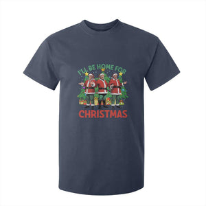 Christmas Trump T Shirt For Kid I'll Be Home For Xmas Donald Santa TS02 Navy Print Your Wear