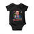 Christmas Trump Baby Onesie Merry Trumpmas Donald Santa Festive Xmas TS02 Black Print Your Wear