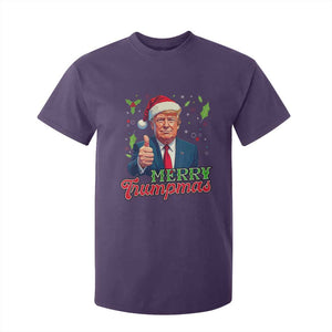 Christmas Trump T Shirt For Kid Merry Trumpmas Donald Santa Festive Xmas TS02 Purple Print Your Wear