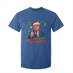 Christmas Trump T Shirt For Kid Merry Trumpmas Donald Santa Festive Xmas TS02 Royal Blue Print Your Wear