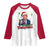 Christmas Trump Raglan Shirt Merry Trumpmas Donald Santa Festive Xmas TS02 White Red Print Your Wear