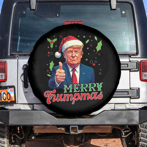 Xmas Trump Spare Tire Cover Merry Trumpmas Donald Santa Festive Xmas TS02 No hole Black Print Your Wear