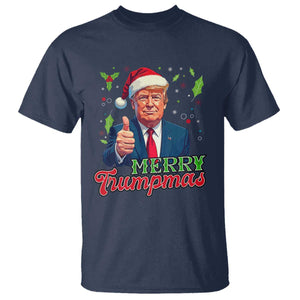 Christmas Trump T Shirt Merry Trumpmas Donald Santa Festive Xmas TS02 Navy Print Your Wear